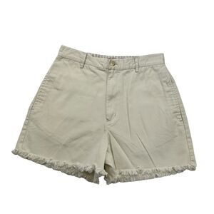 Vintage Ki Ko Mo Jean Shorts Womens 9 / 10 White Denim Cut Off High Rise